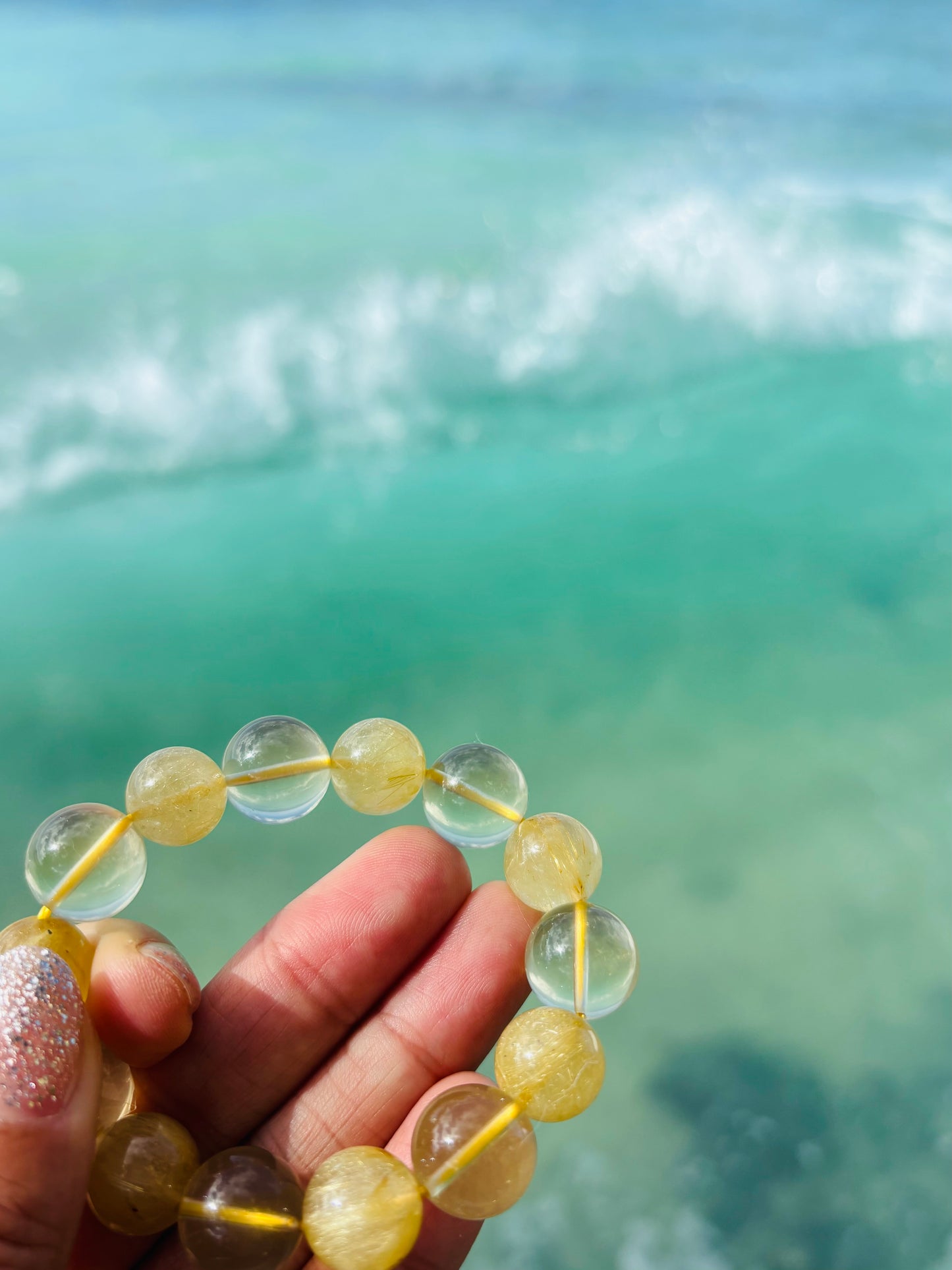 #Yellow Rutile & Lemon Citrine