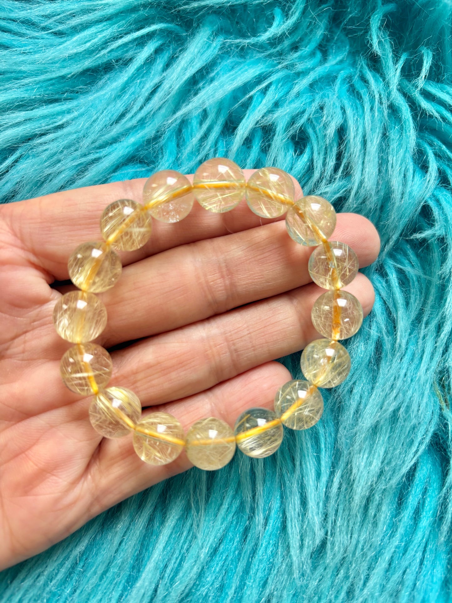 #Yellow Rutile Quartz 11.5mm