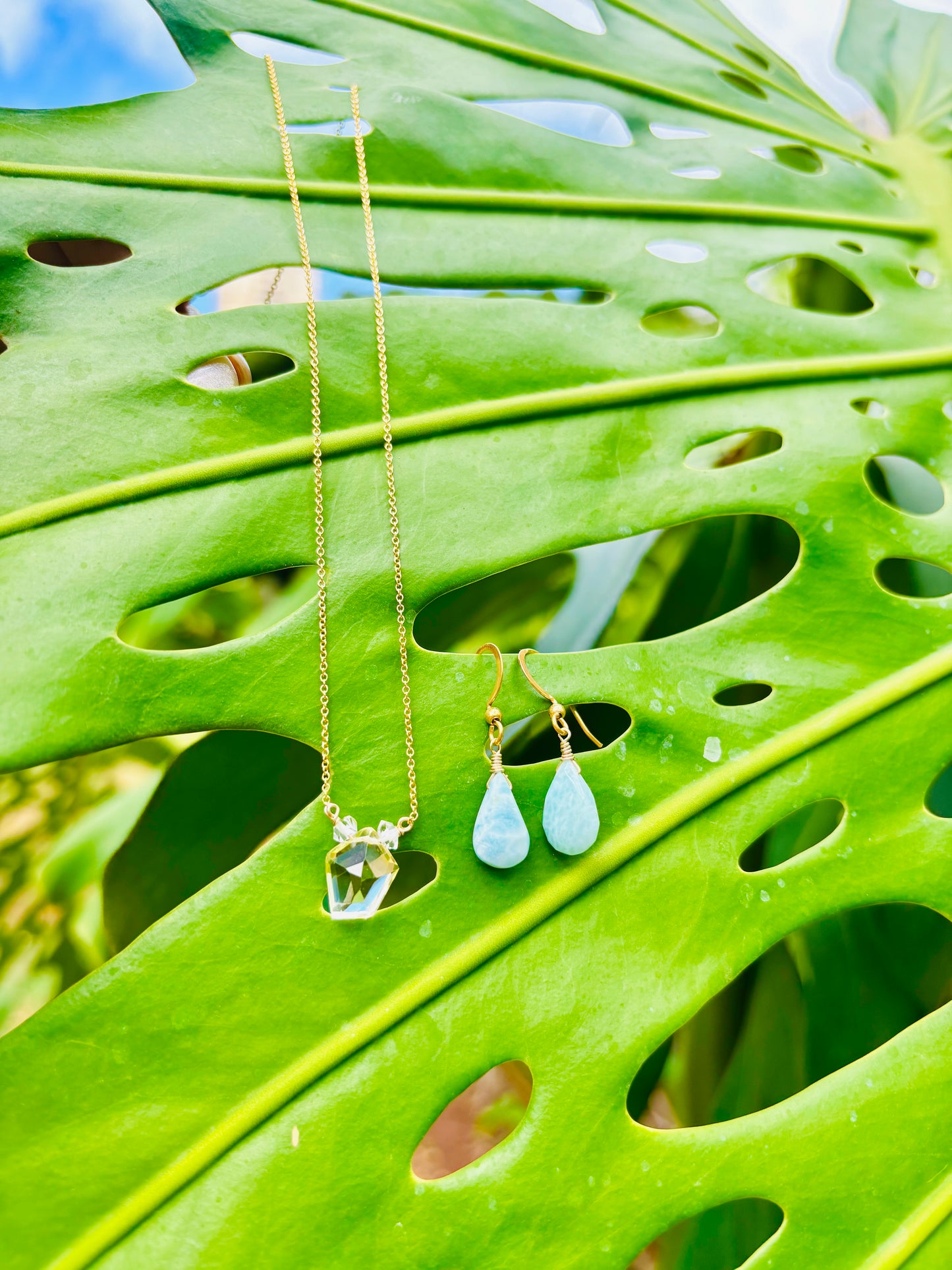 #Larimar Tear Drop