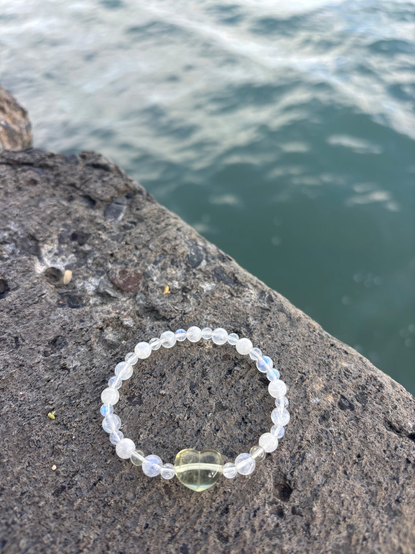#ALOHA💛リビアングラスBracelet⓵