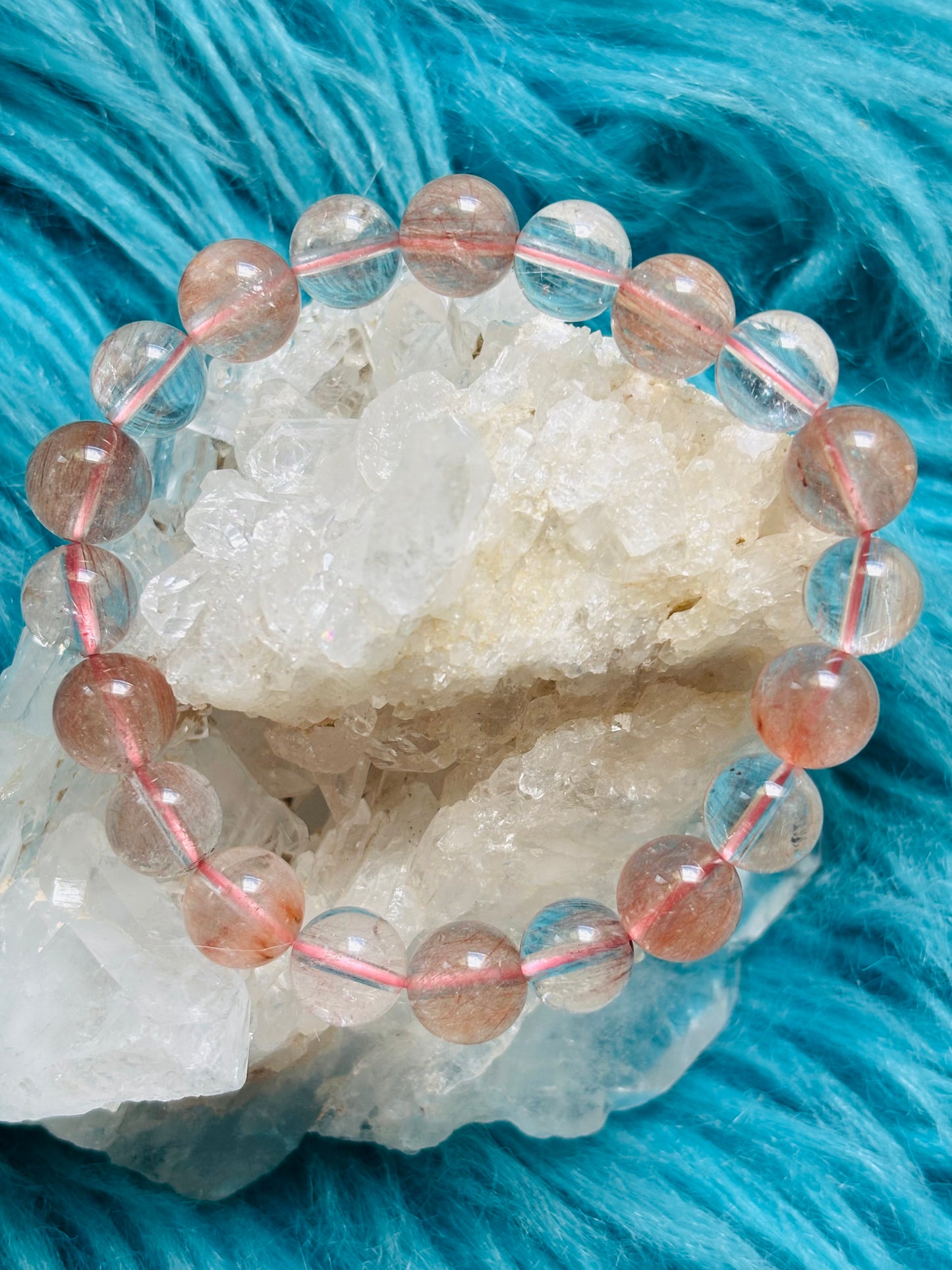 #激レアPink Rutile Quartz 8.5mm&9.5mm