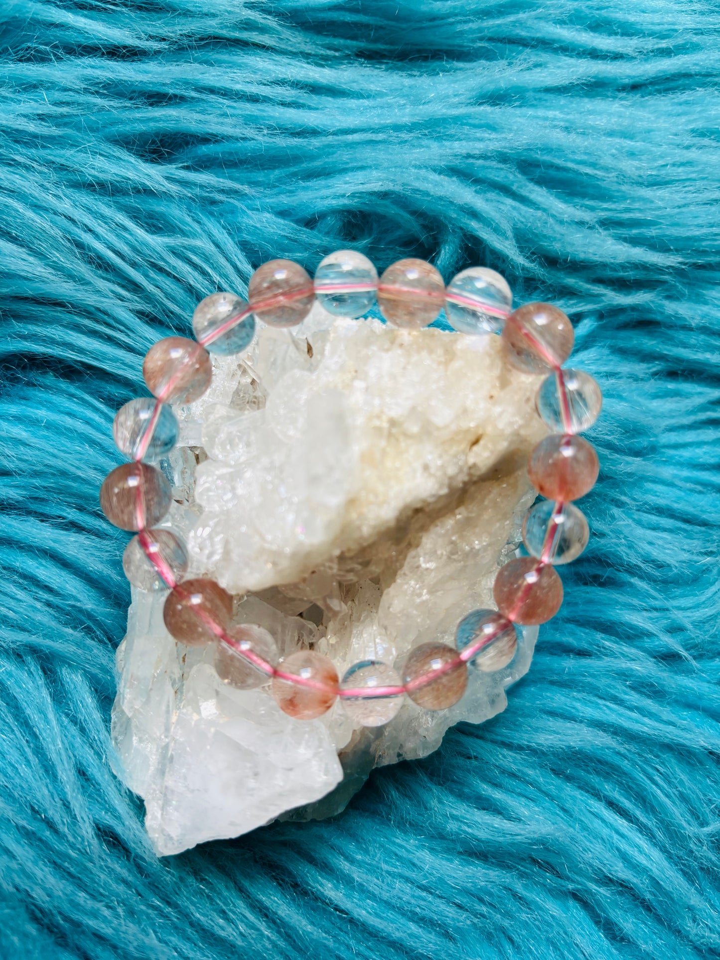 #激レアPink Rutile Quartz 8.5mm&9.5mm