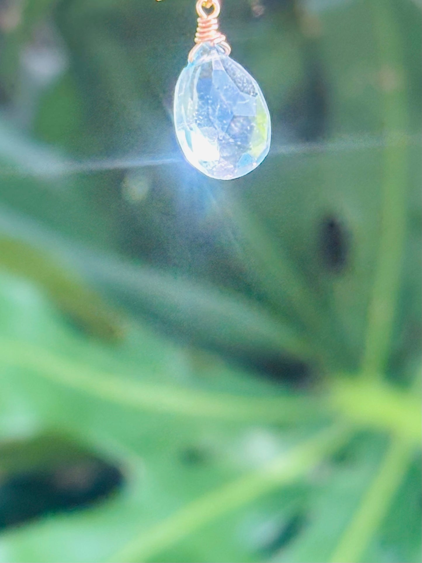 *Blue topaz Necklace