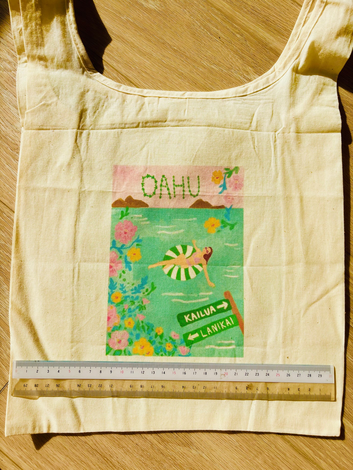 限定OAHU Eco Bag ラリマーお守り$24付き☆