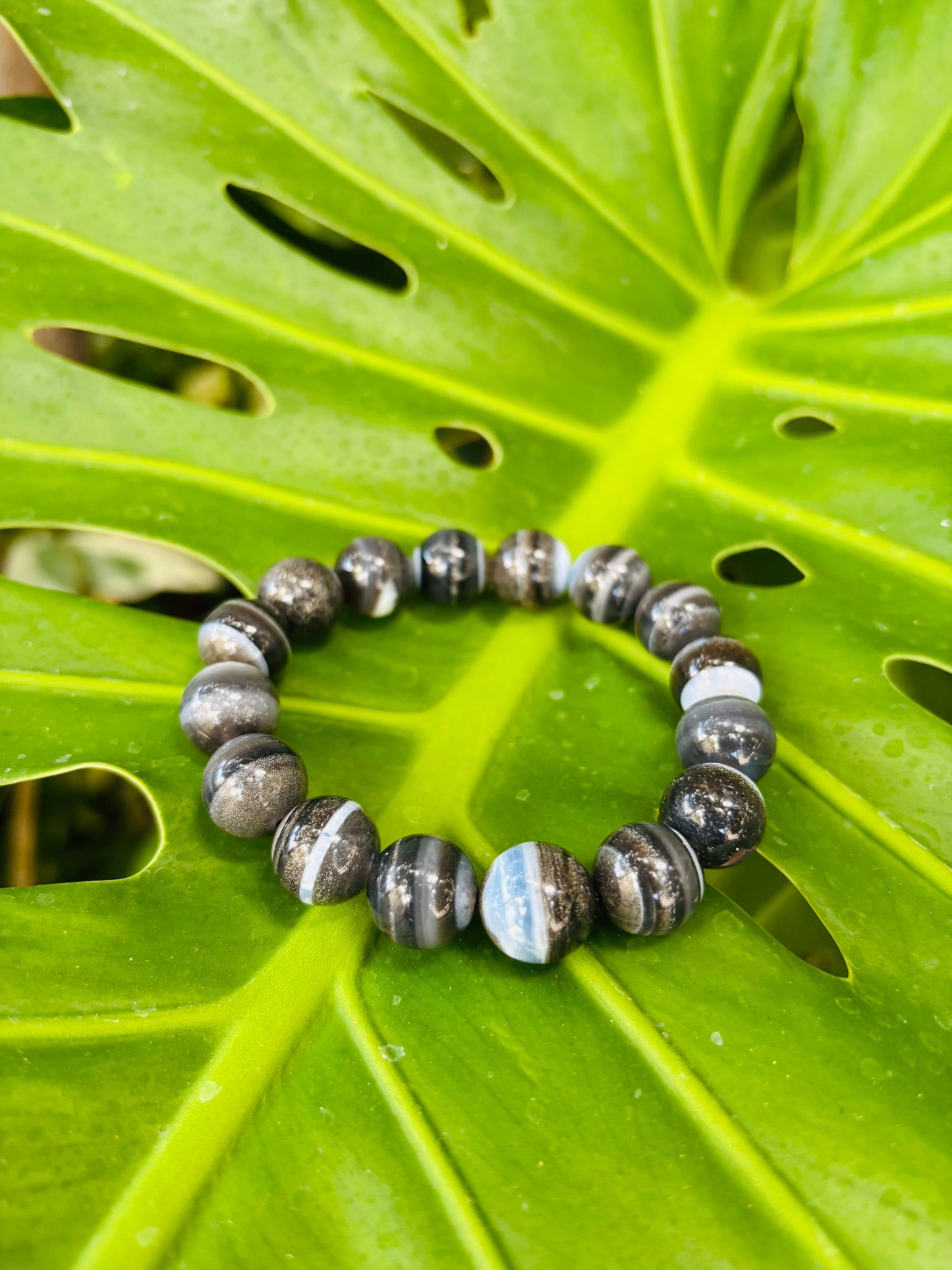 Blue opal bracelet 12.5mm