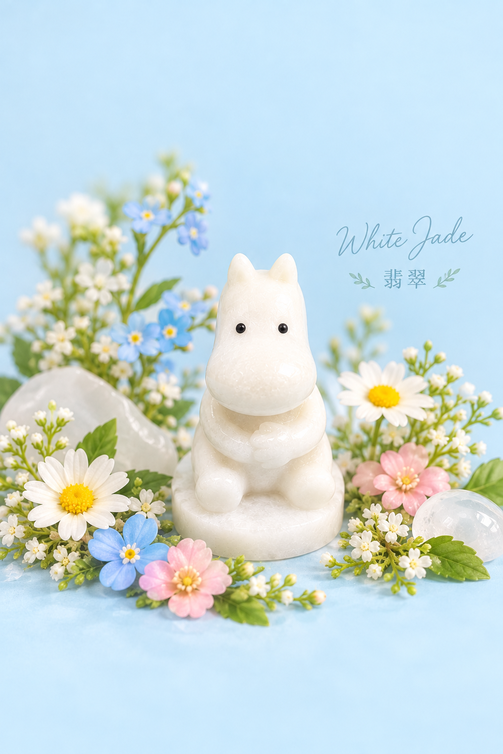 #翡翠お守り White Jade