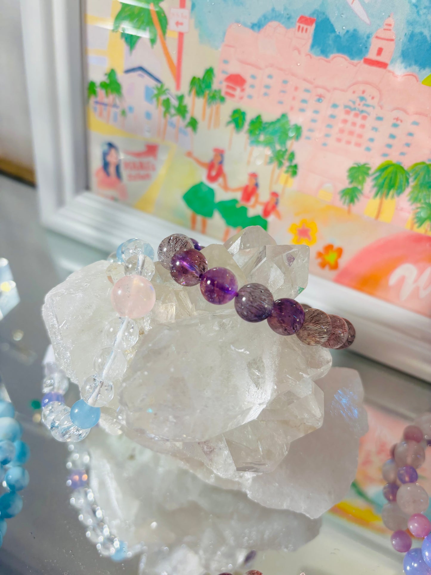 アメリカ産 水晶クラスター532gram