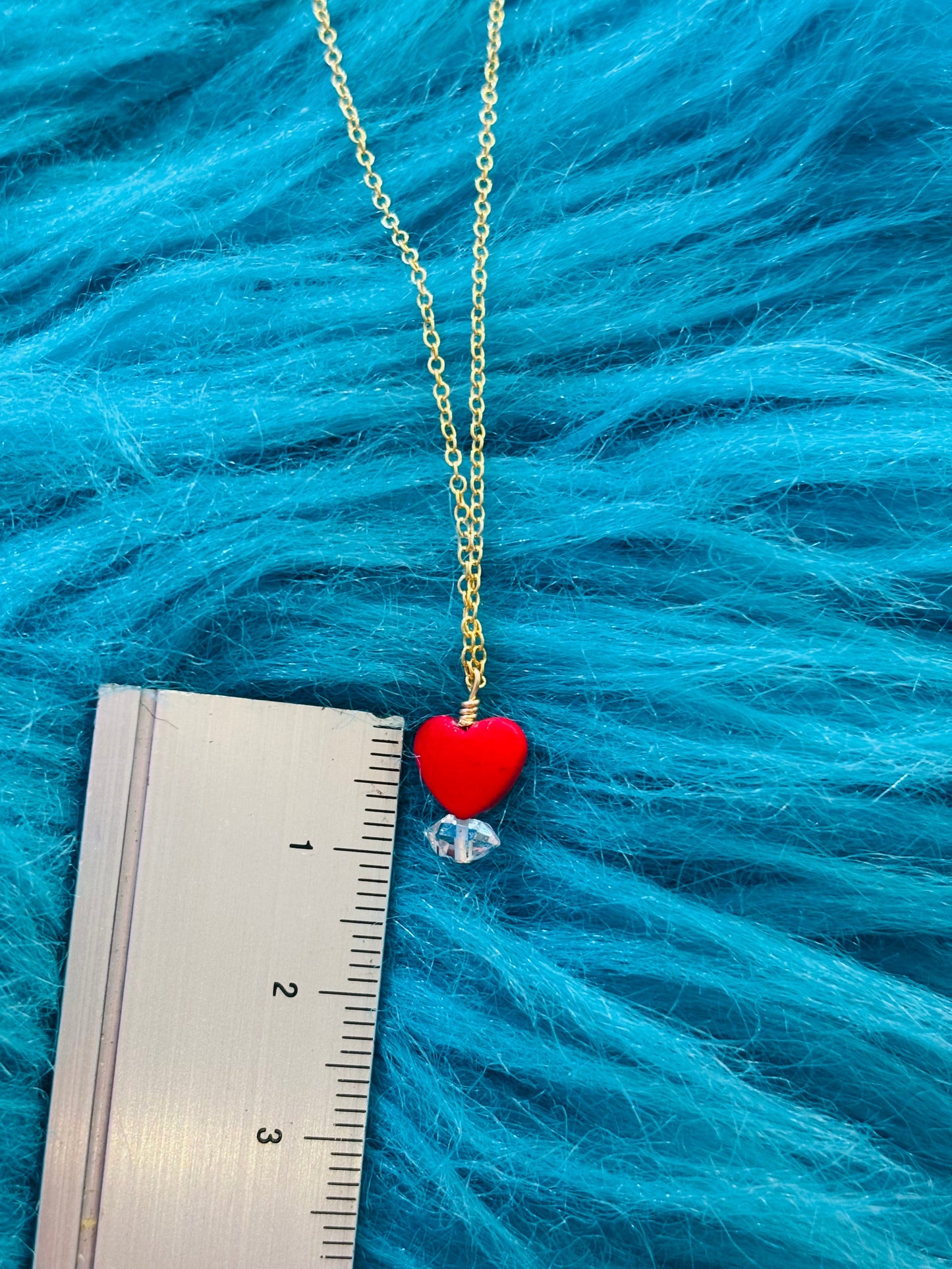 ヘマタイトHeartネックレス