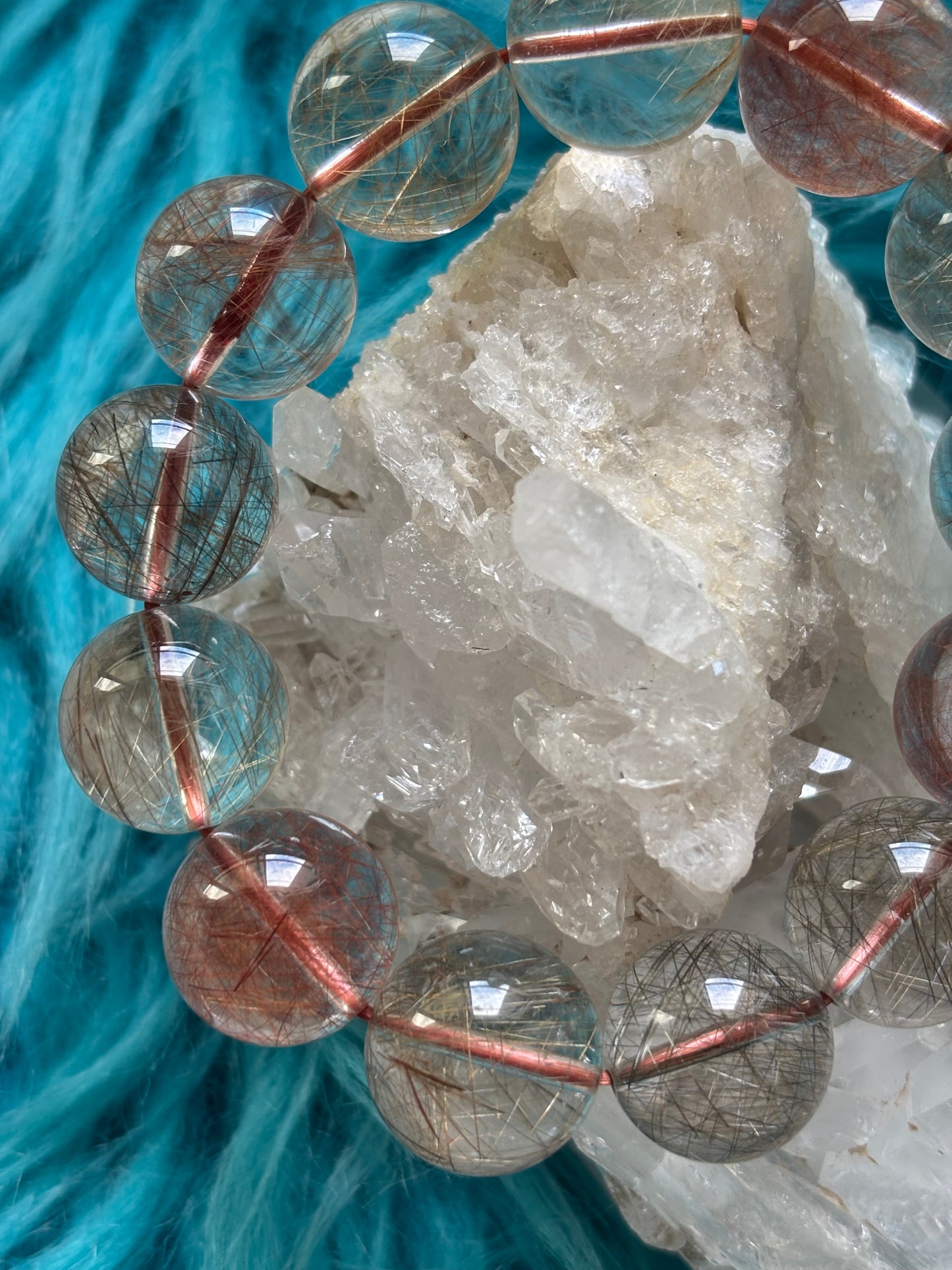 Multi Color Rutile Quartz14mm