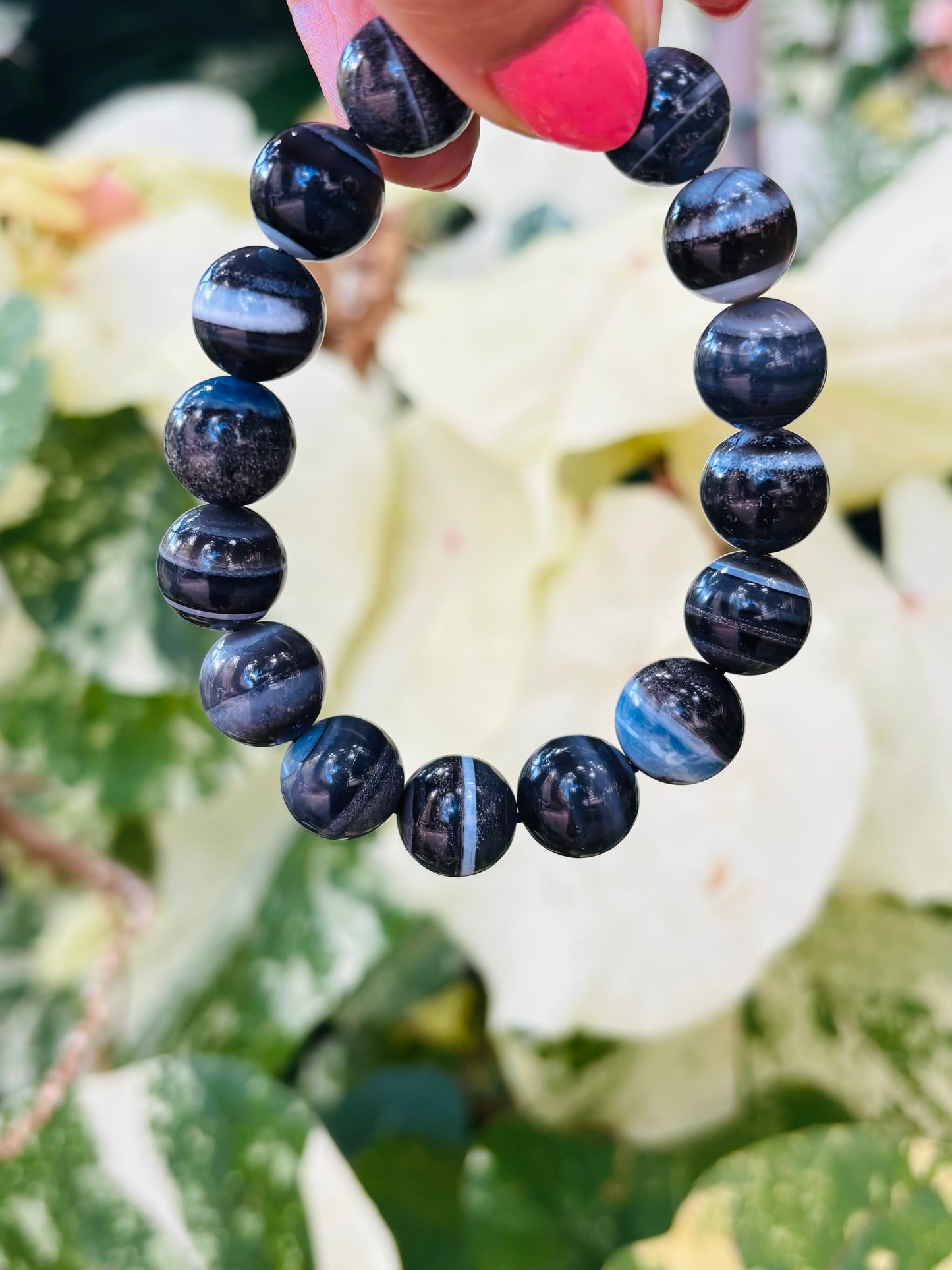 Blue opal bracelet 12.5mm