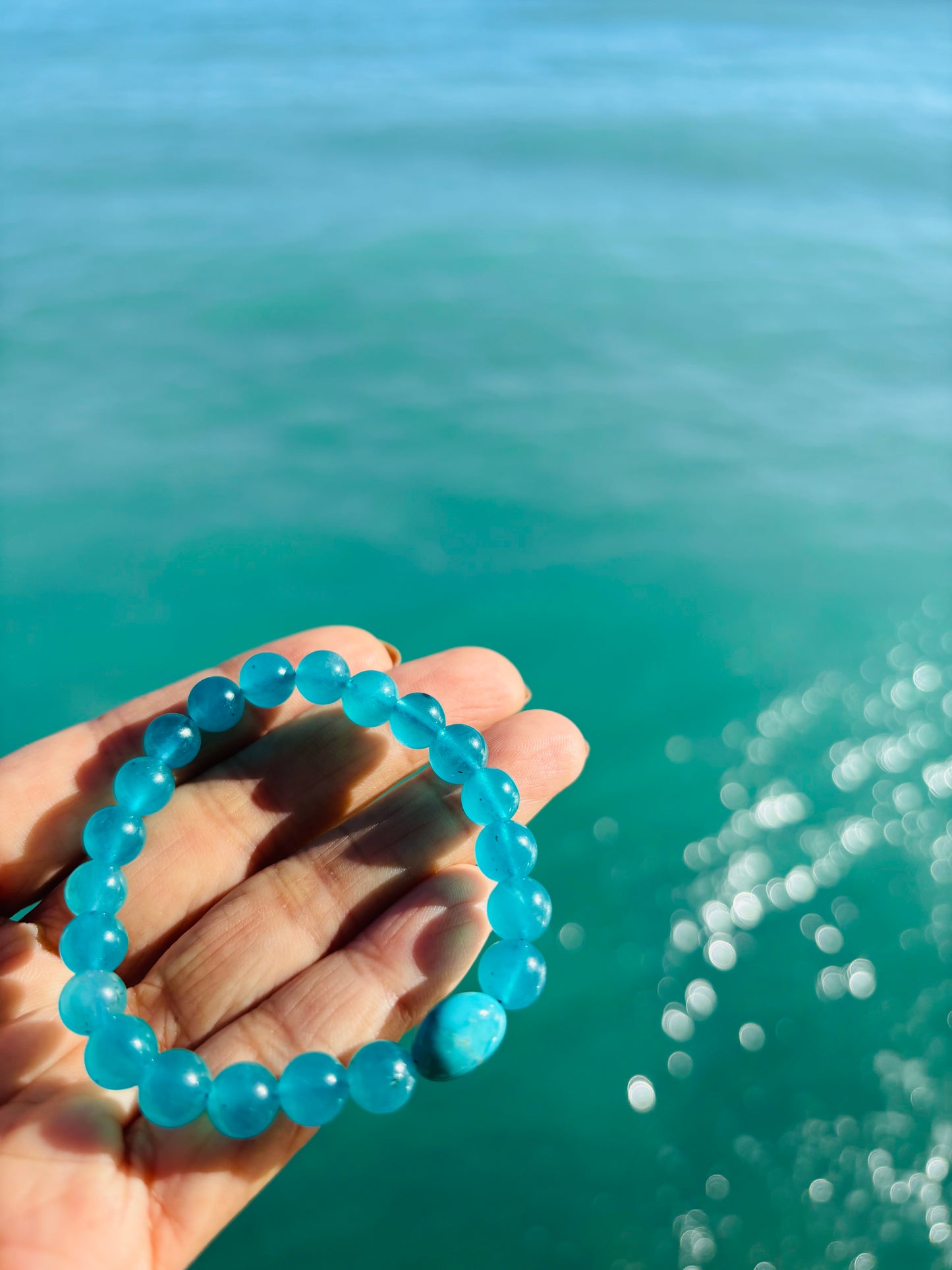 Sleeping Beautyターコイズブレスレットwith Amazonite