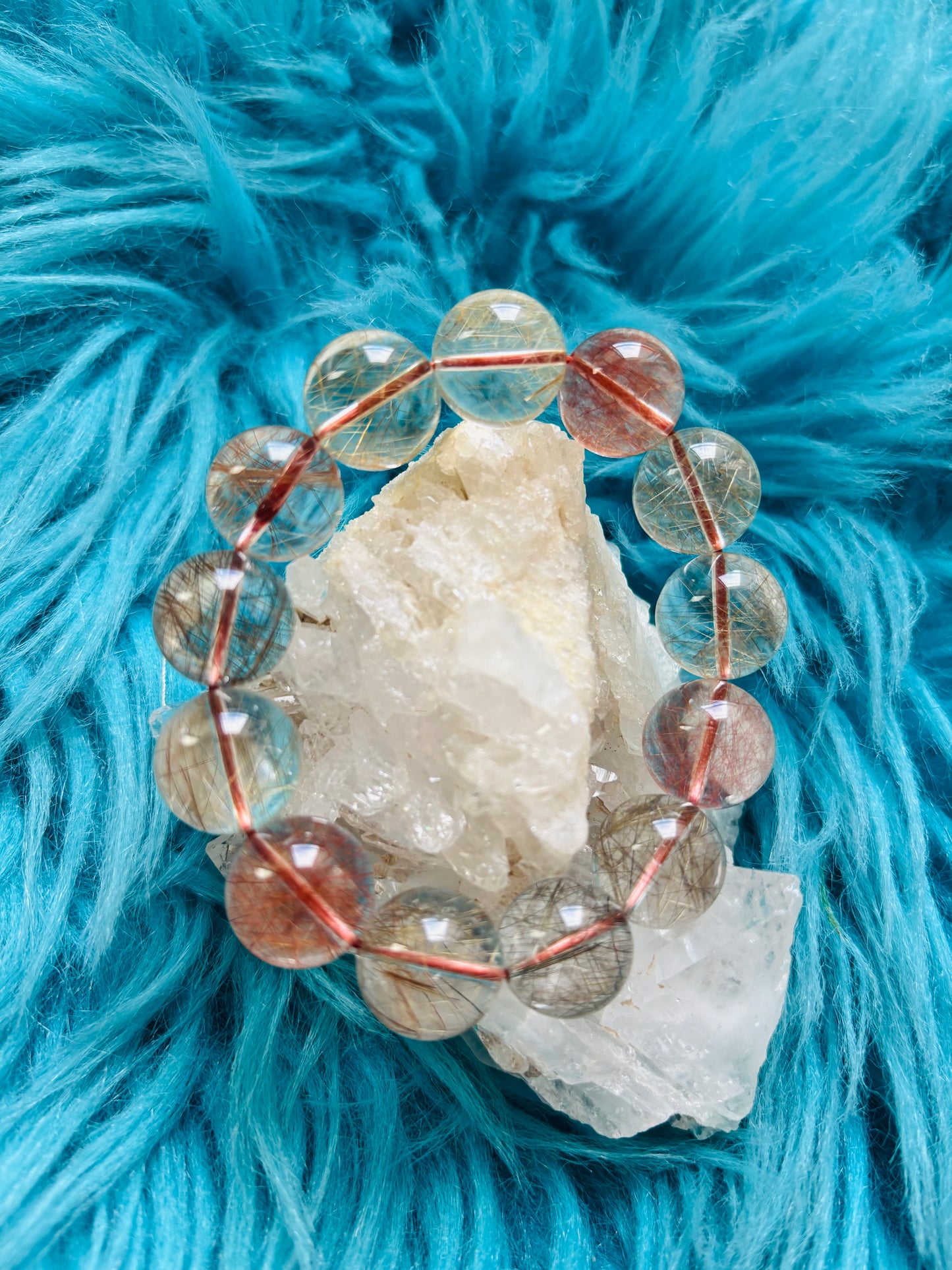 Multi Color Rutile Quartz14mm
