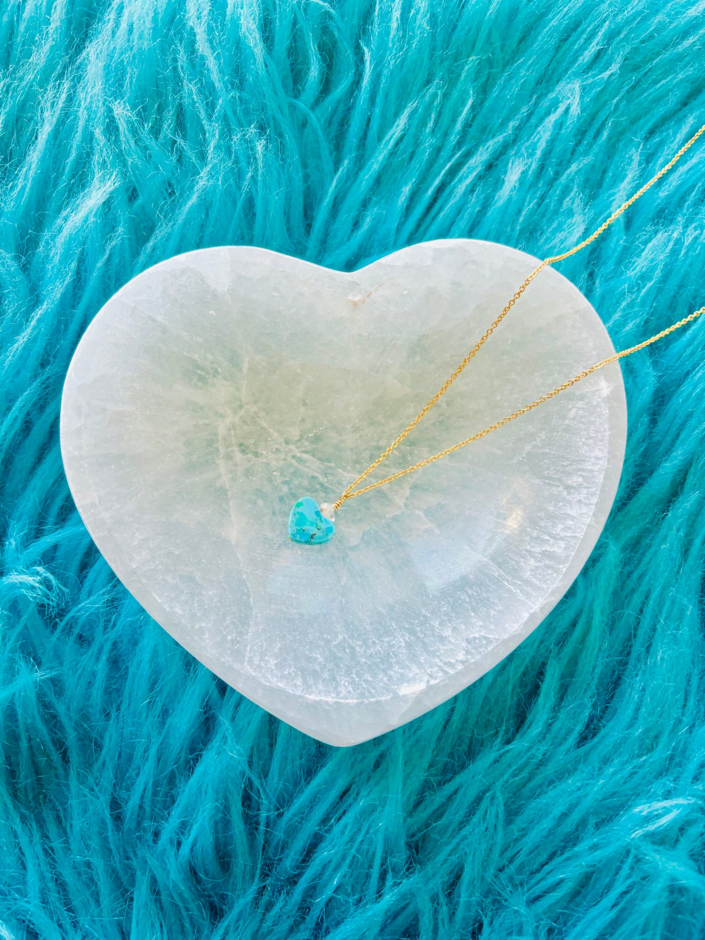 Sleeping Beauty turquoiseネックレス heart