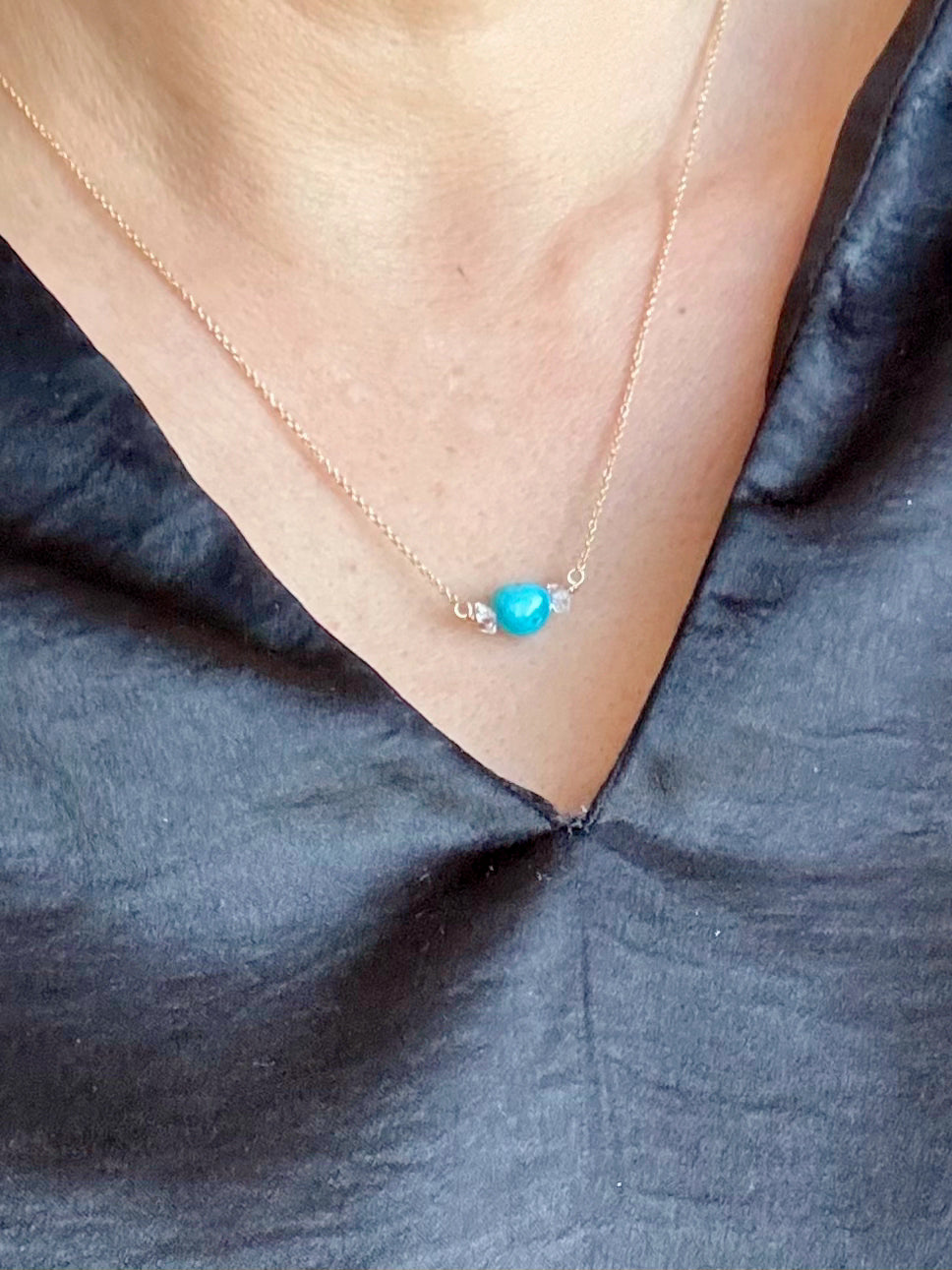 Sleeping Beauty turquoiseネックレス