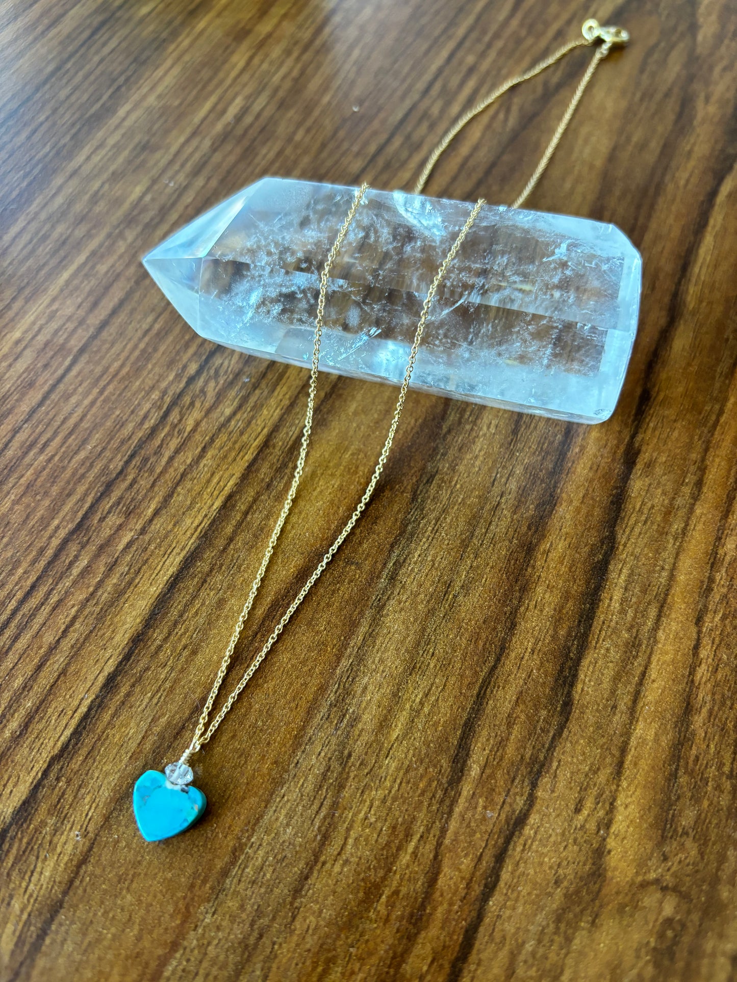 Sleeping Beauty turquoiseネックレス heart