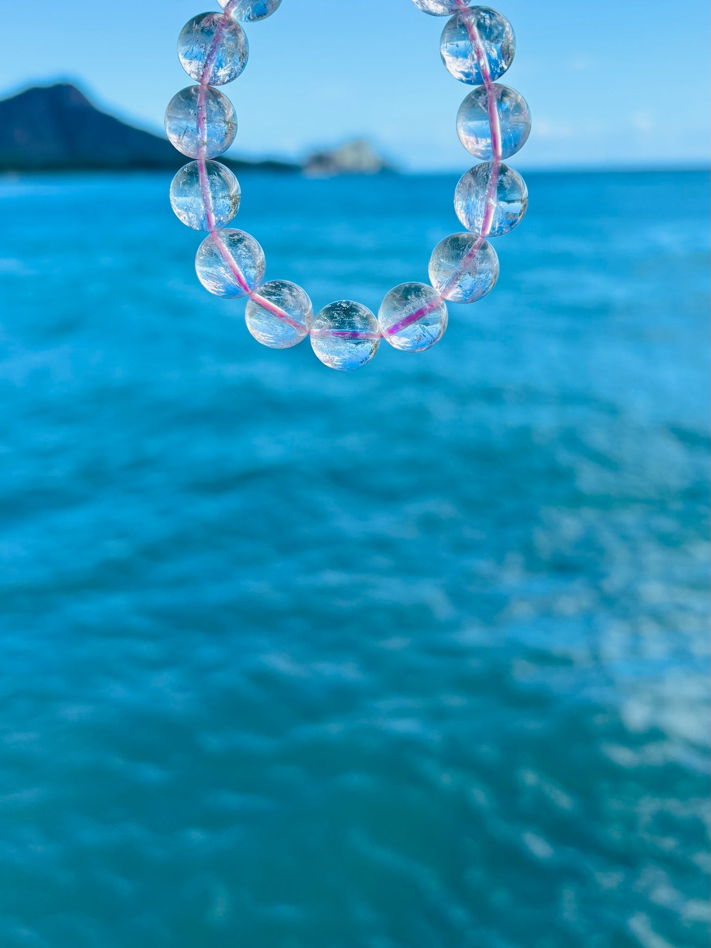 Hematite in Rose Quartz 10.5mm