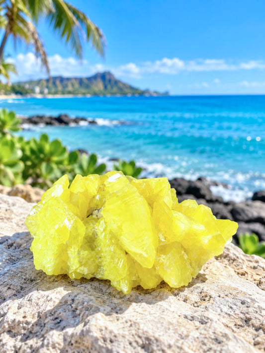 硫黄鉱石クラスター304gram