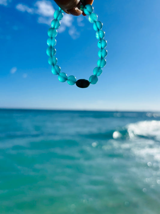 Sleeping Beautyターコイズブレスレットwith Amazonite