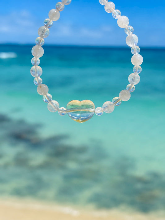 #ALOHA💛リビアングラスBracelet⓵