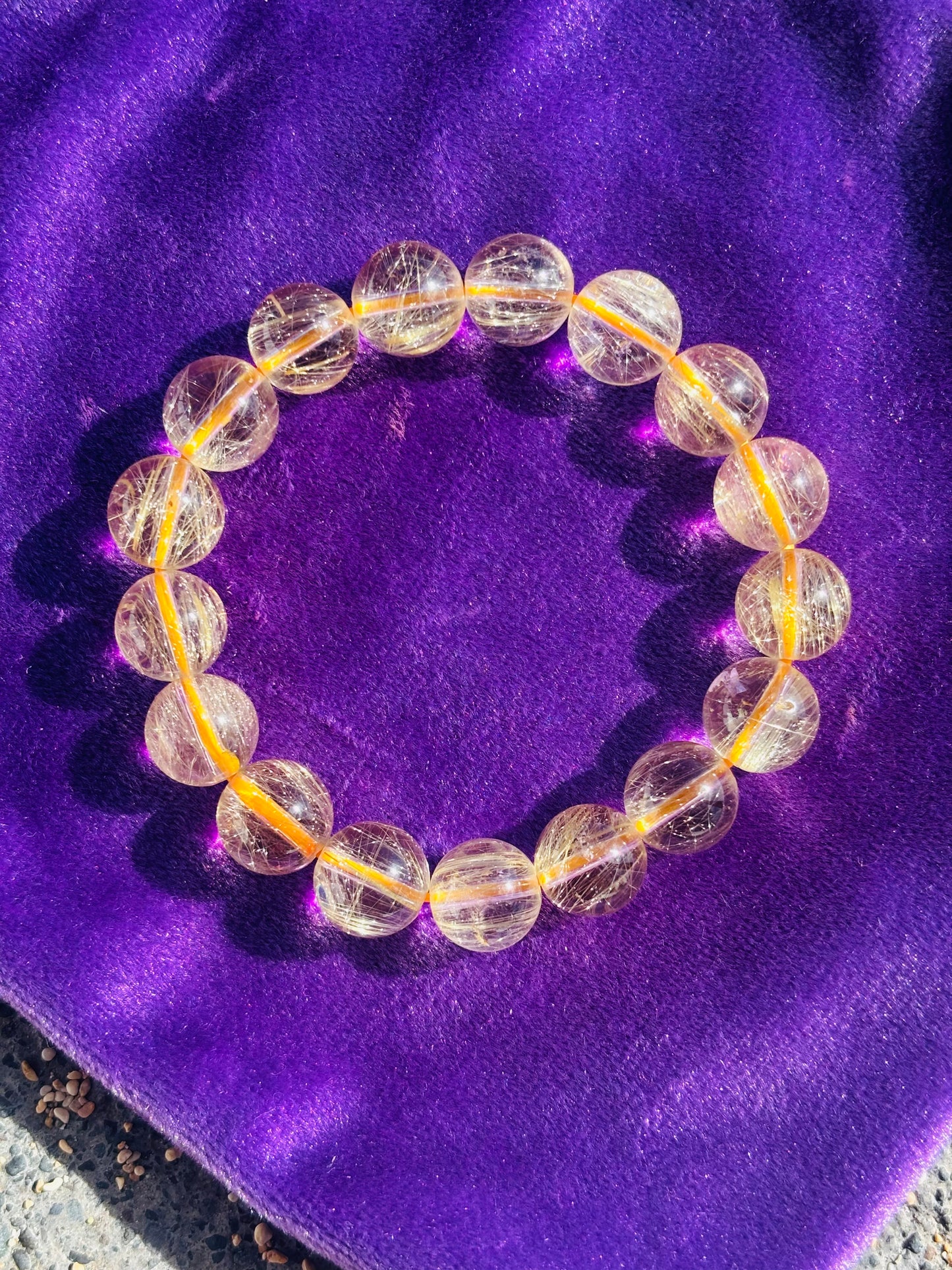 極上Yellow Rutile Quartz 12mm