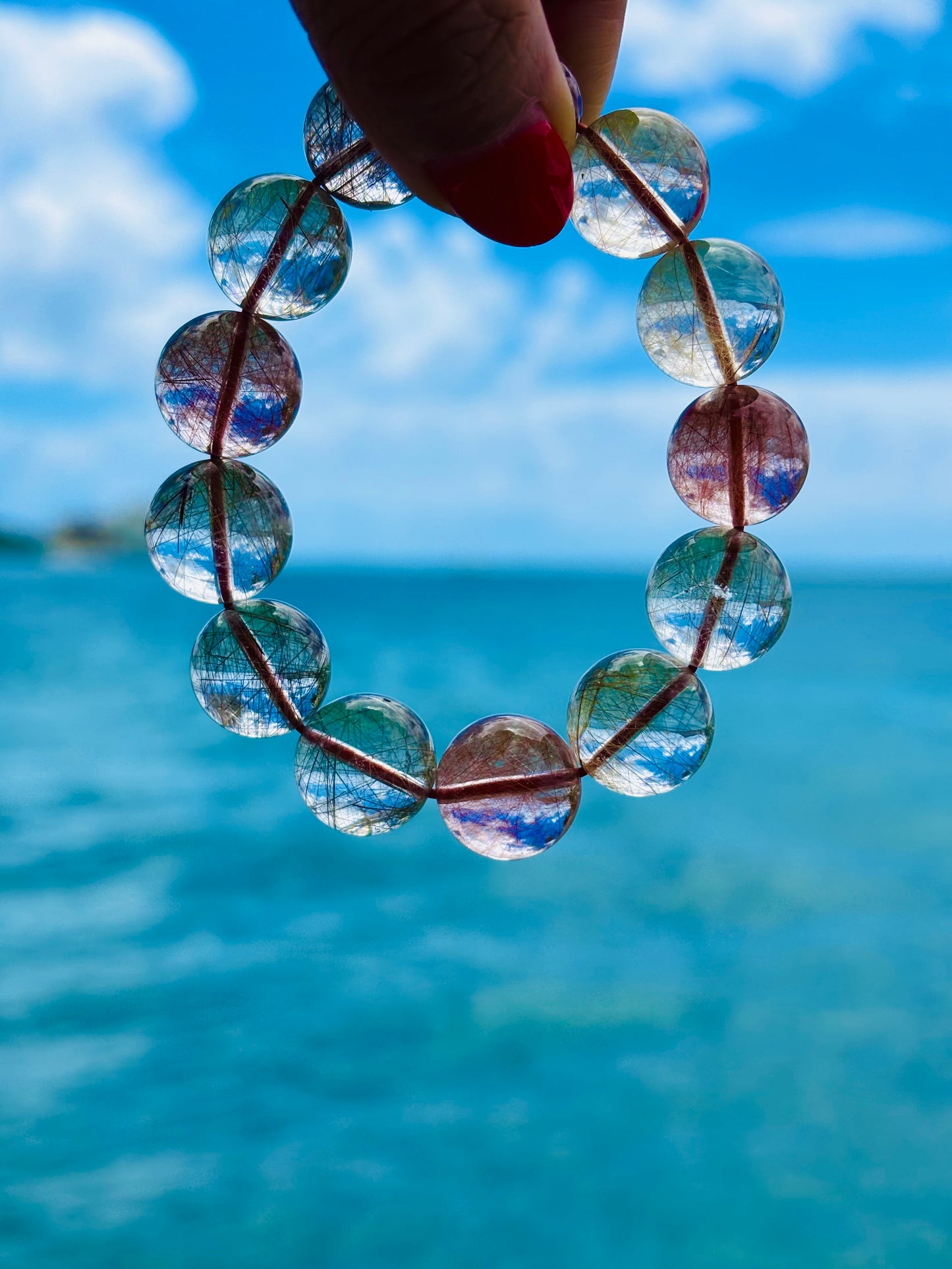 Multi Color Rutile Quartz14mm