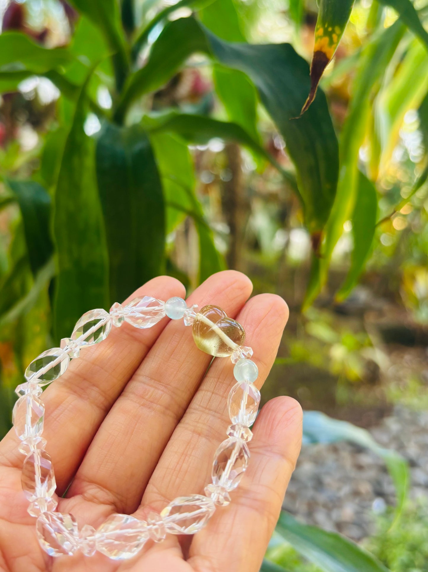 #ALOHA💛リビアングラスBracelet⓸