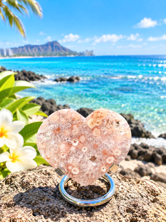Pink Flower Agate⓶