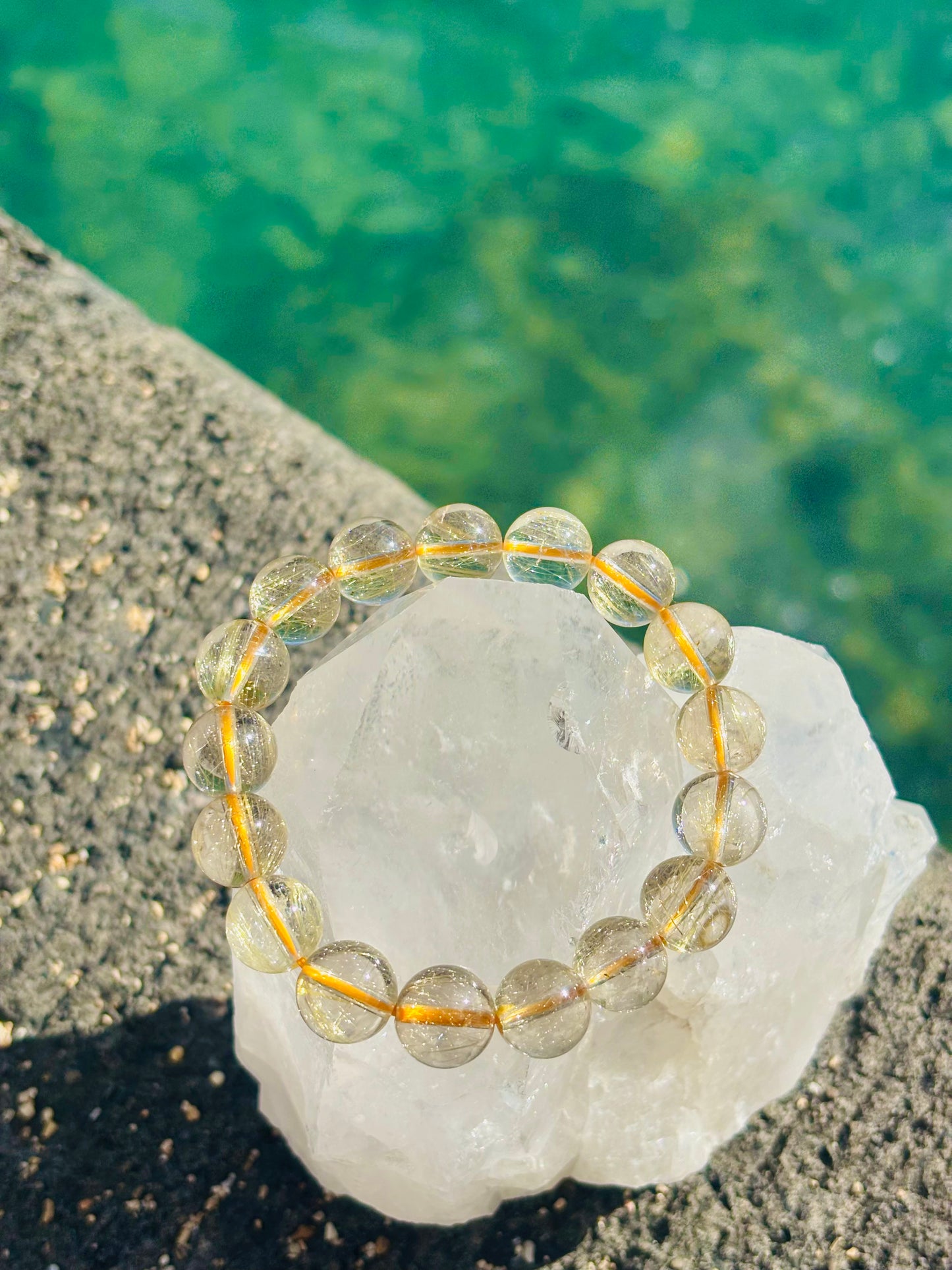 極上Yellow Rutile Quartz 12mm