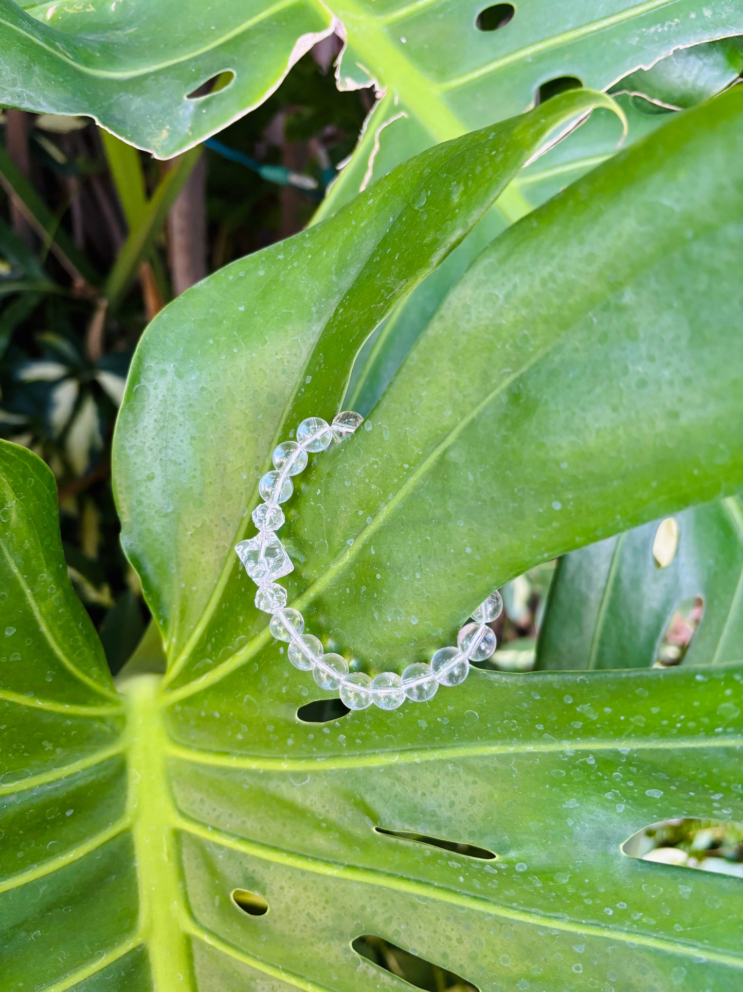 マルカバスター水晶ブレスレット