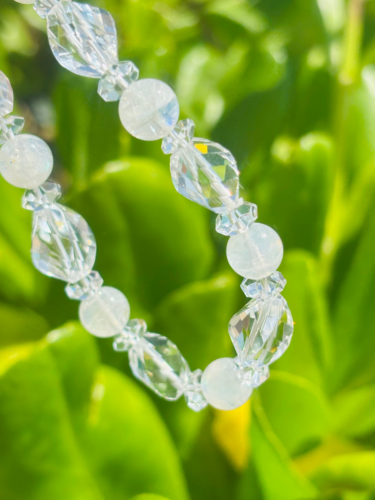 #Rainbow Moonstone Sparkle Crystal✨