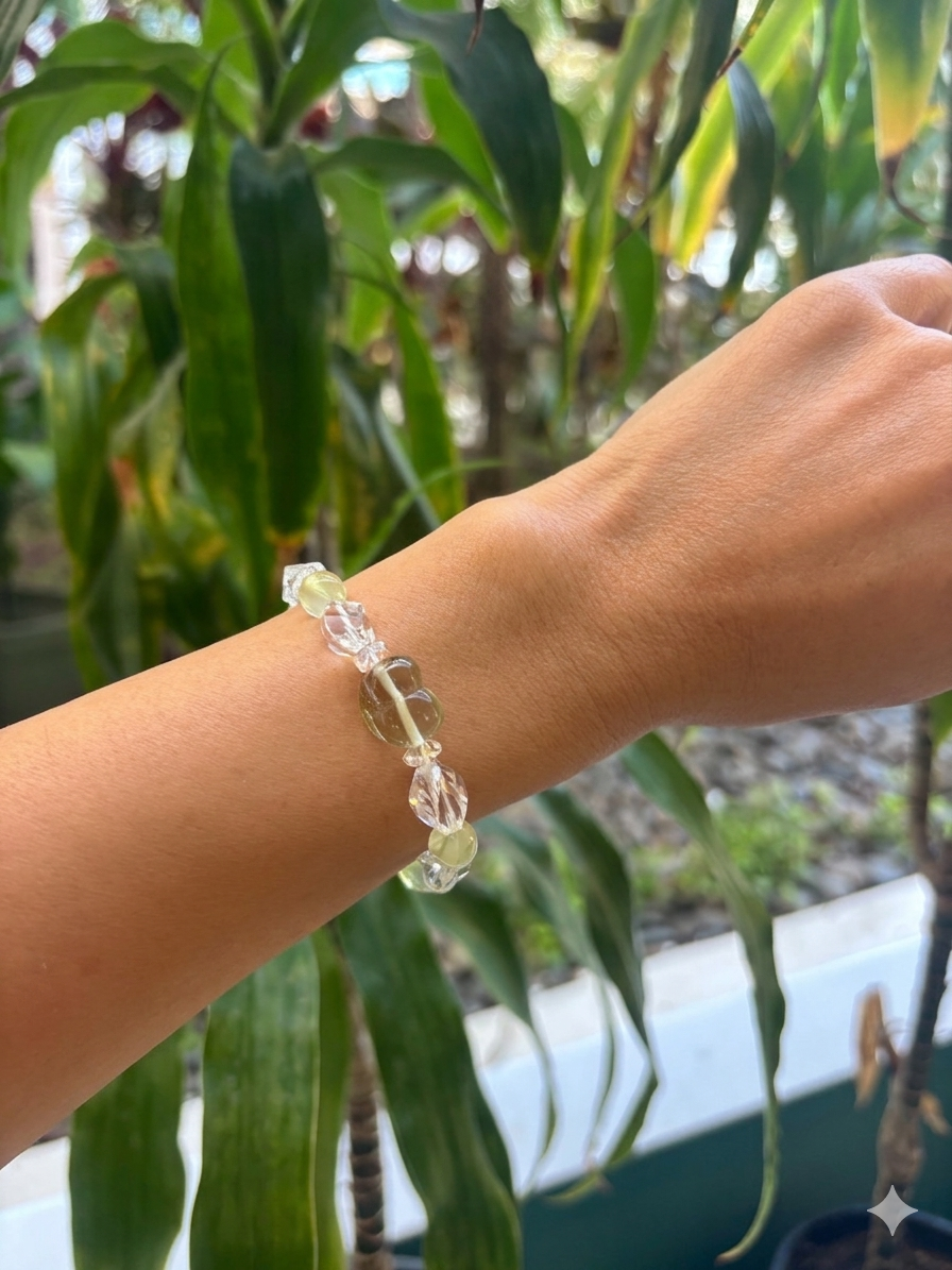 #ALOHA💛リビアングラスBracelet⓷