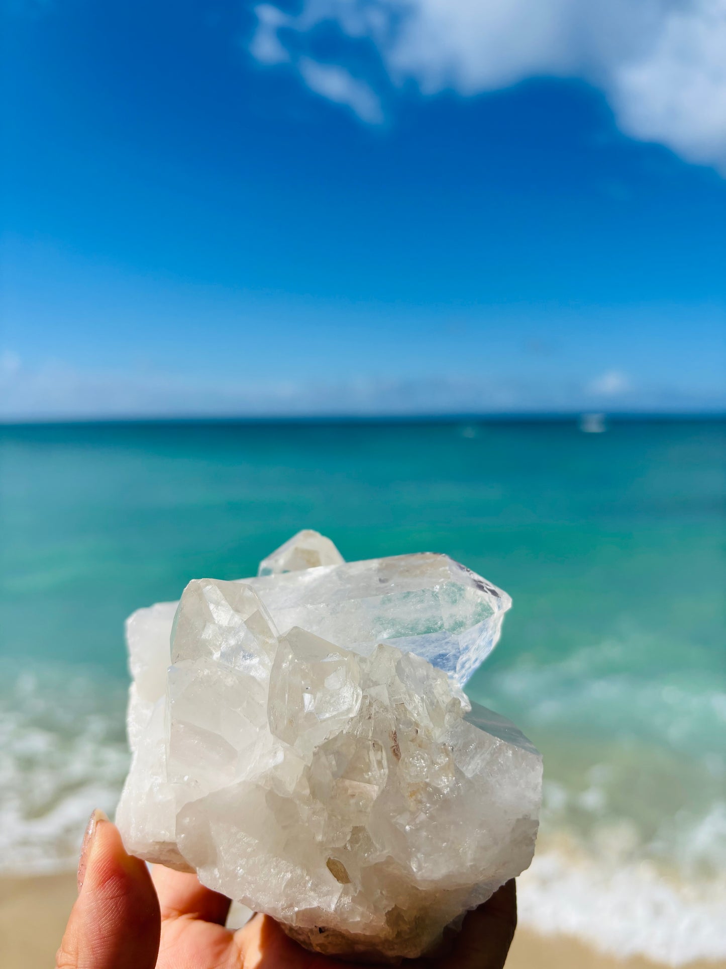 アメリカ産　水晶クラスター532gram