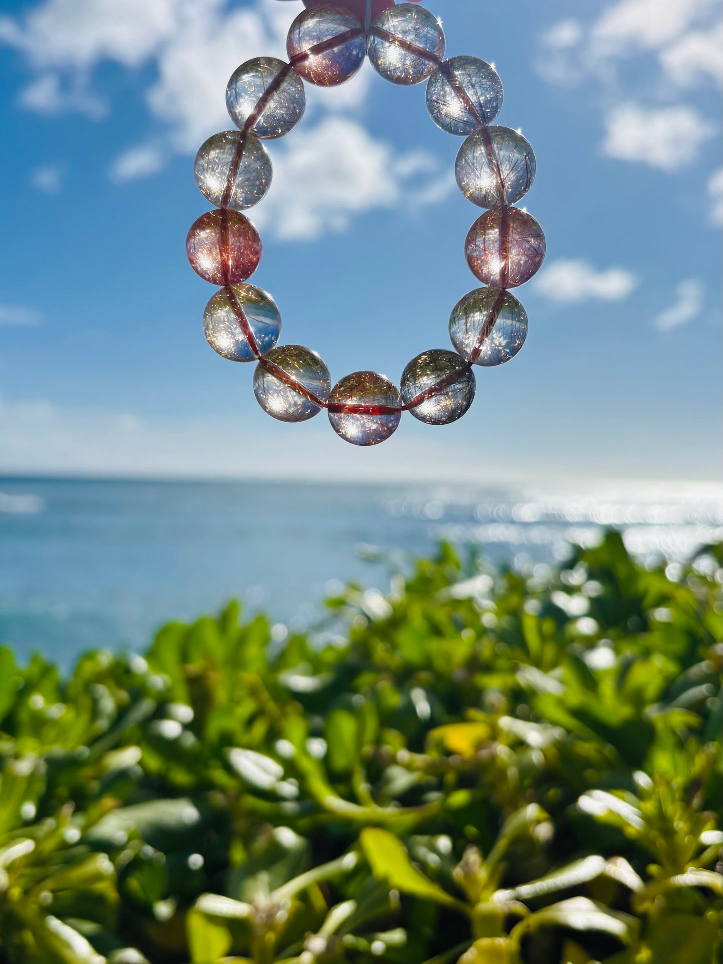 Multi Color Rutile Quartz14mm