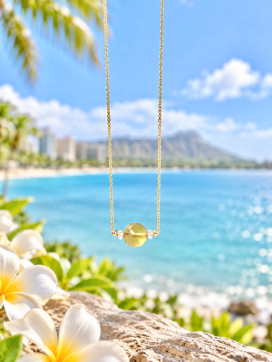 #Citrine Necklace 10.5mm