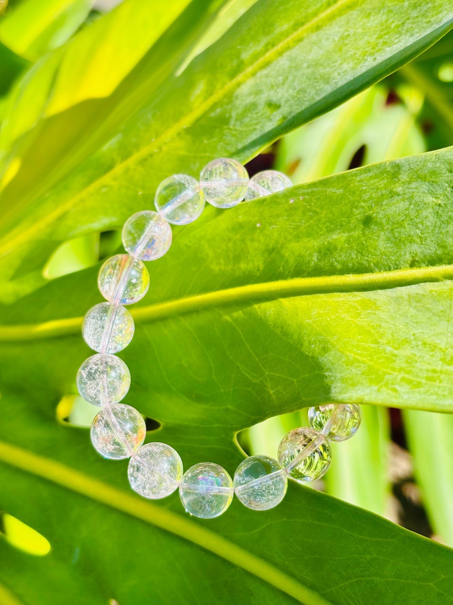 Hematite in Rose Quartz 10.5mm