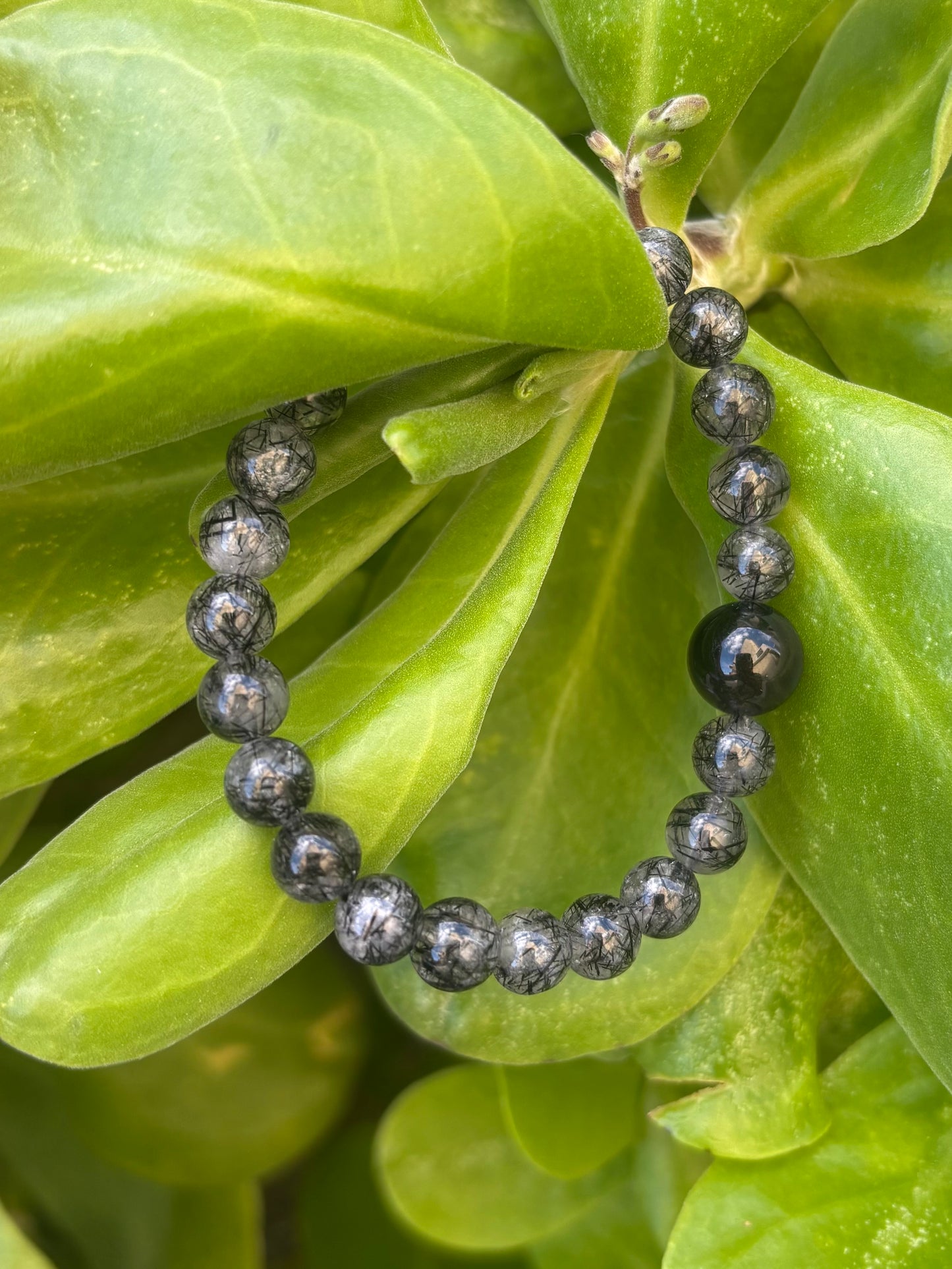 Black Rutile Quartz 7mm