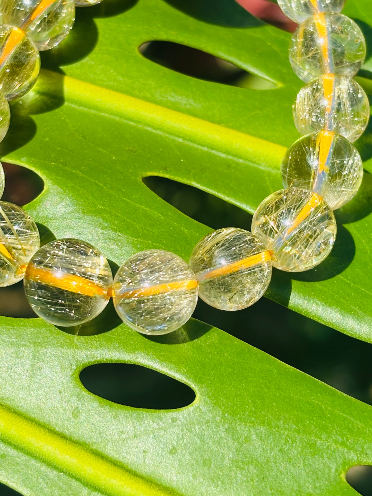 極上Yellow Rutile Quartz 12mm