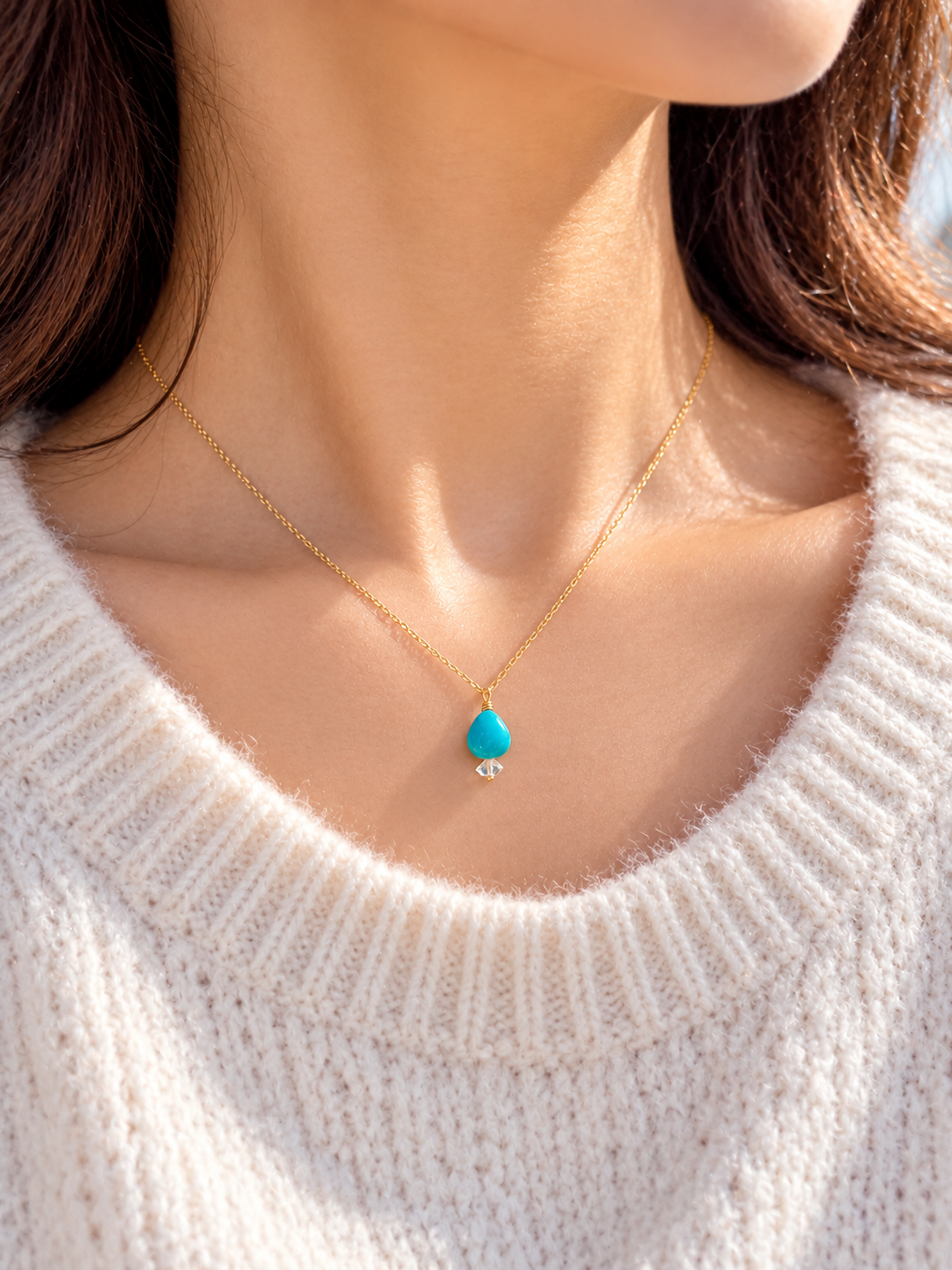 Sleeping Beauty turquoiseネックレス