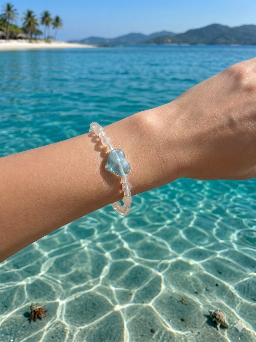 ALOHA💙Aqua Marine Bracelet⓵