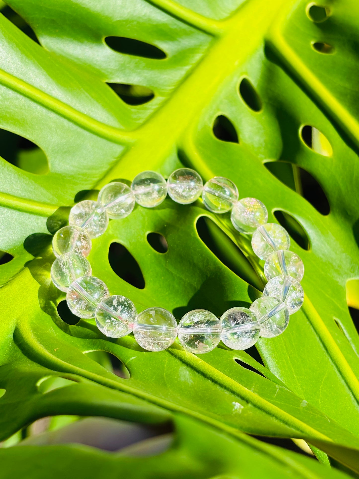 Hematite in Rose Quartz 10.5mm