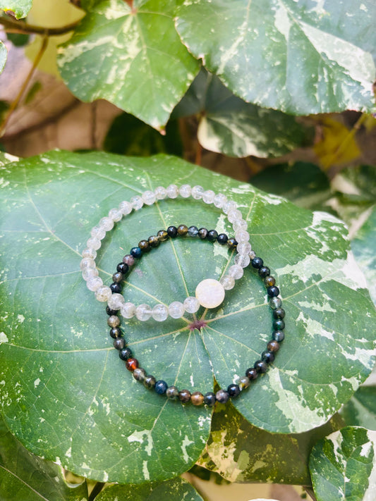 #Garden Quartz 5.5mm＆トルマリンSet