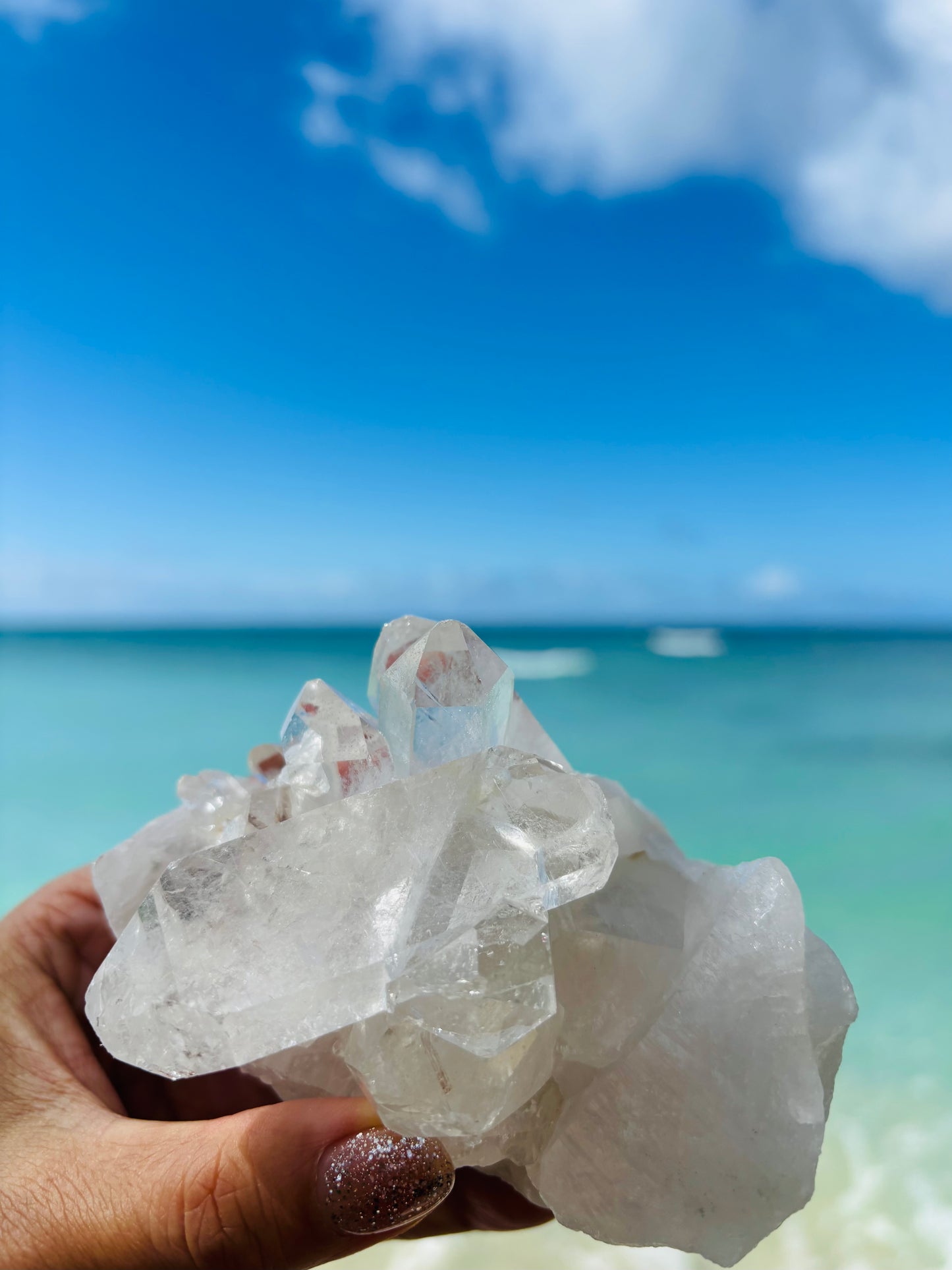 アメリカ産　水晶クラスター532gram