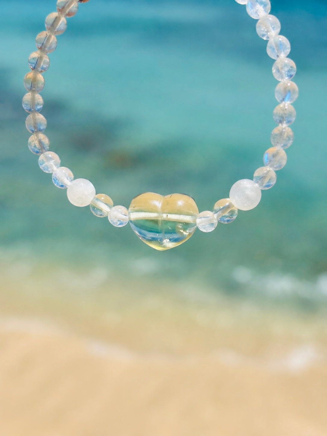#ALOHA💛リビアングラスBracelet⓵