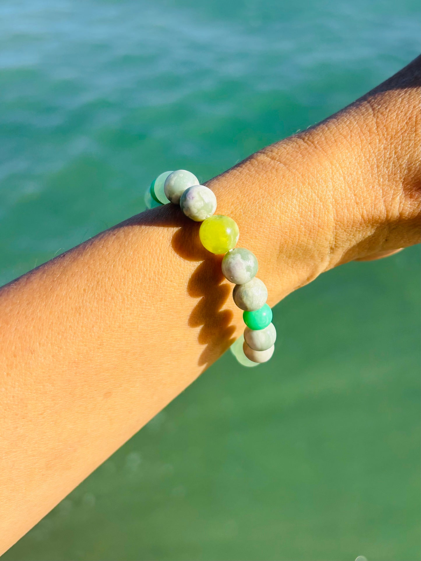 Jade × Green Aventurine × Chrysoprase Bracelet