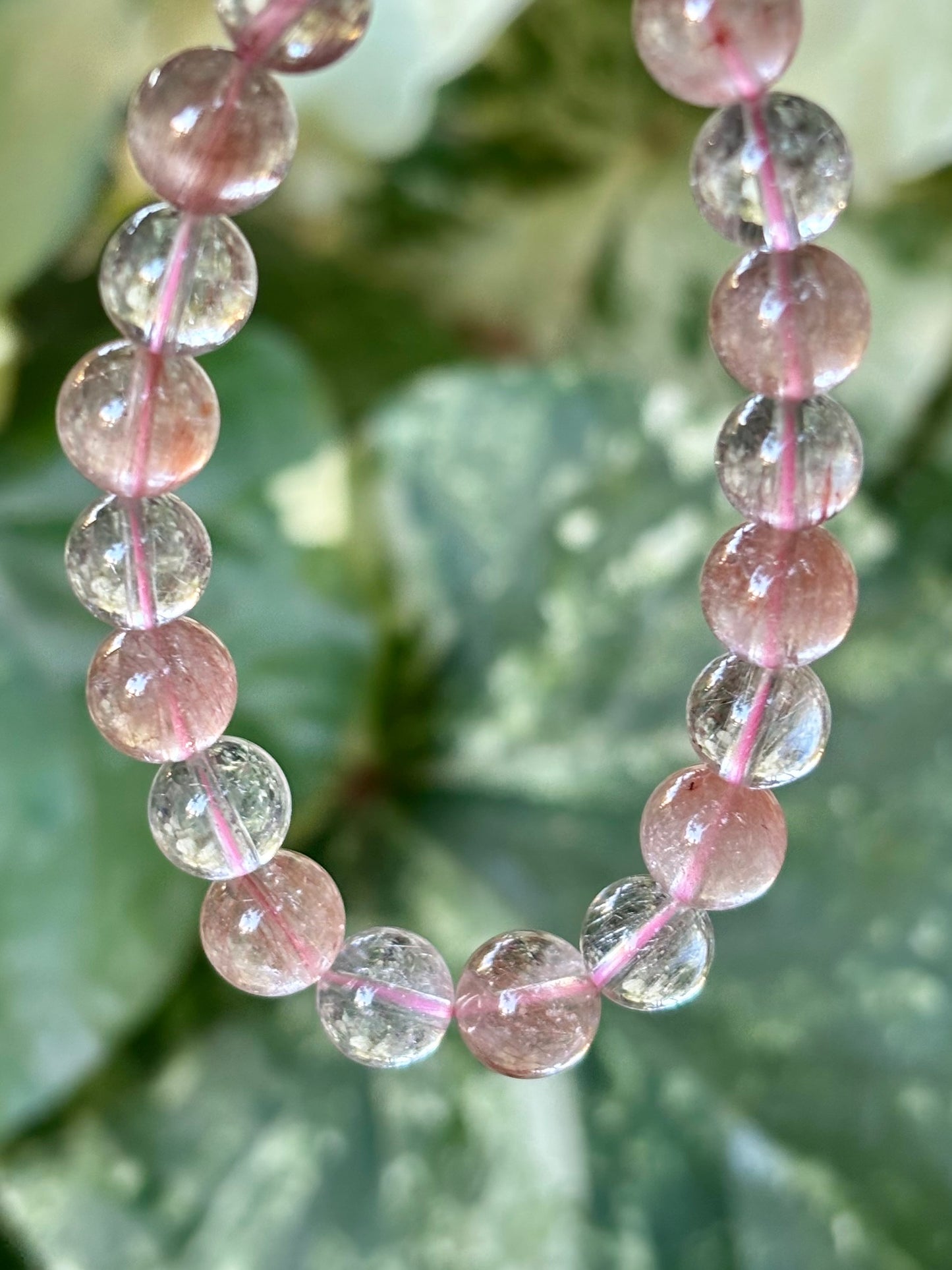 激レアPink Rutile Quartz 8.5mm&9.5mm