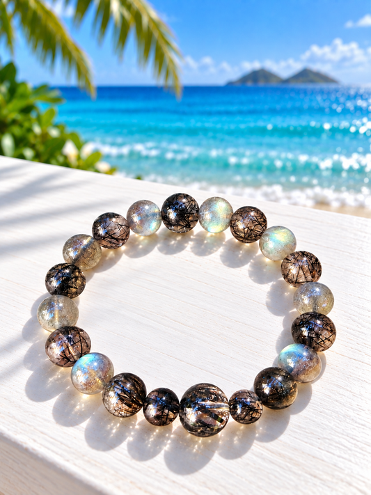 #Black Rutile Quartz