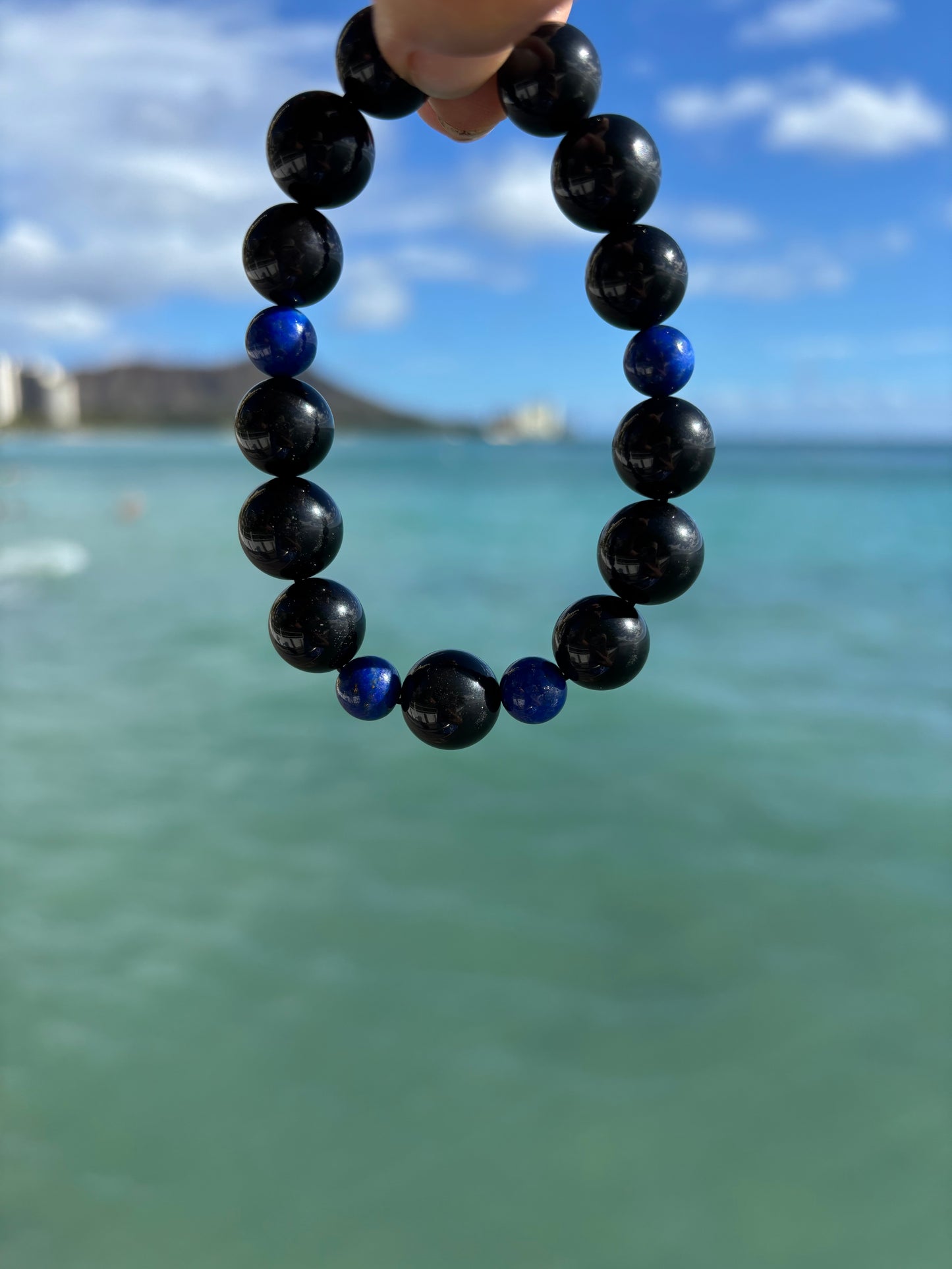 Obsidian bracelet12mm