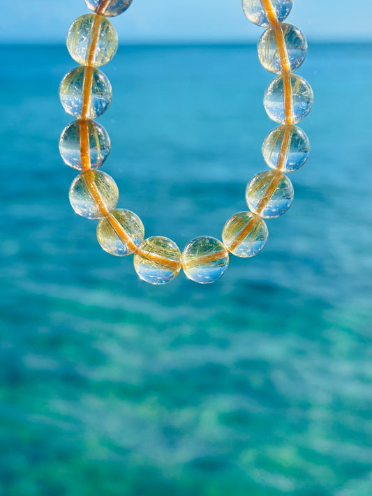 極上Yellow Rutile Quartz 12mm