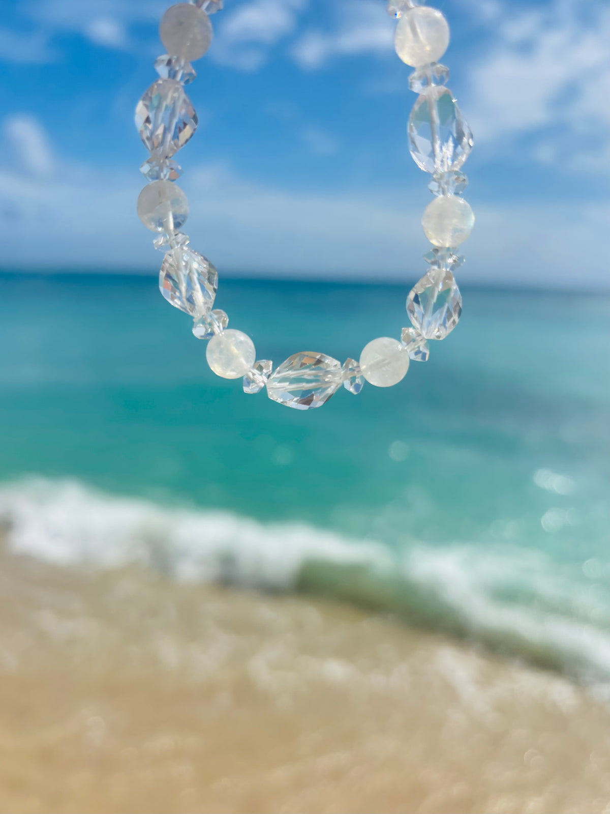 #Rainbow Moonstone Sparkle Crystal✨