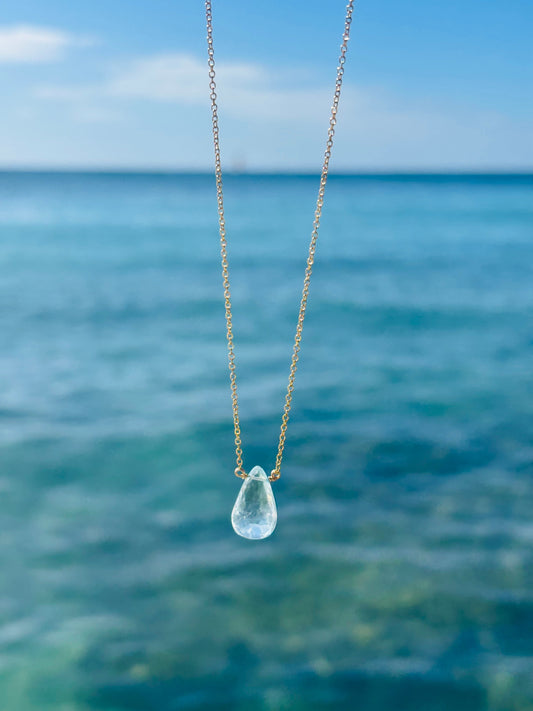 *Blue topaz Necklace